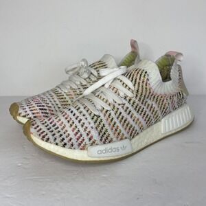 Adidas NMD_R1 STLT Primeknit WOMEN'S 10 Semi-Solar Multi Sneakers Running Shoes
